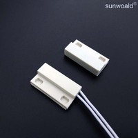 Interruptor de Contacto Magnético para Puerta Sunwoald L27xW14xH7.5mm Normalmente Abierto/Sensor de Proximidad para Luz de Puerta