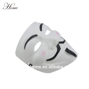 Masque de fête d'Halloween <span class=keywords><strong>V</strong></span> pour <span class=keywords><strong>Vendetta</strong></span> en PVC fait main, en promotion - Product Image 3