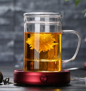 Venta caliente en línea Filtrado de vidrio Oficina <span class=keywords><strong>Tetera</strong></span> para el hogar <span class=keywords><strong>Tetera</strong></span> con un infusor un calentador y tazas de té con asas y tapa - Product Image 2