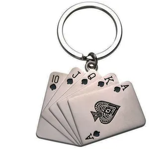 Mode Creatieve geschenken poker chip sleutelhanger