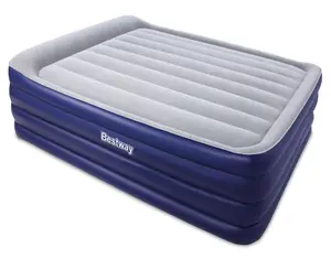 Bestway Queen-Size-Liege Luft matratze Kissen auflage angehoben Luft matratze