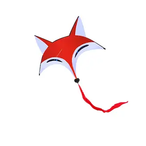 Chinese Wholesale New Nylon Easy Flying Animal Fox Kite For Kids