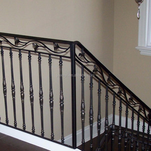 <strong>Low</strong> price wrought iron <strong>baluster</strong> railing for stair staircase iron  railing stair railings / handrails bluastrade garden fence residential fence balcony fence - Product Image 1