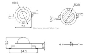 Bán buôn <span class=keywords><strong>1W</strong></span> & 3W Công suất cao dẫn phát triển ánh sáng 380-840nm quang phổ đầy đủ với màu hồng & trắng 380-840nm quang phổ đầy đủ <span class=keywords><strong>1W</strong></span> 3W dẫn con chip - Product Image 3