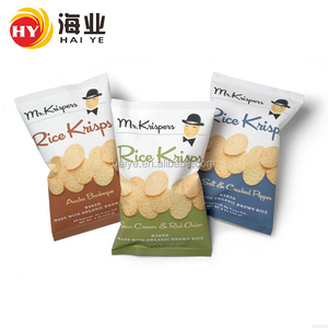 Heat-seal Plastic <strong>Aluminum</strong> <strong>Foil</strong> <strong>Packaging</strong> <strong>Bag</strong> Back Seal Popcorn Puffed Food Potato Chip <strong>Bag</strong> With Tear Open - Product Image 2