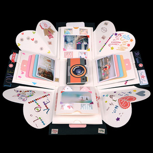 <span class=keywords><strong>Caja</strong></span> sorpresa para regalo de San Valentín, regalo creativo, <span class=keywords><strong>caja</strong></span> de cartón negro, 2019 - Product Image 3