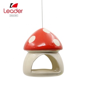 Casa de pájaros en forma de seta, colgante de árboles, baño de pájaros, alimentador de pájaros de cerámica, colgante, novedad de 2019 - Product Image 4