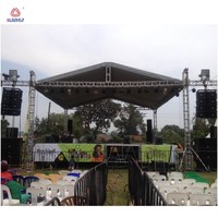 Sistema de techo de concierto, iluminación cuadrada, mini escenario Tomcat y evento de exposición de truss, truss F34 ajustable para boda