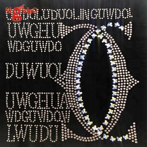 Bán buôn lớn Rhinestone truyền nhiệt chuyển Thiết kế kim cương pha lê <span class=keywords><strong>Motif</strong></span> cho gấu TEE Áo sơ mi Hoodies - Product Image 1