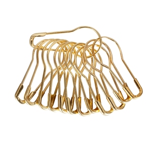 Mini broche de sécurité en forme de poire, plaquée <span class=keywords><strong>or</strong></span>, pour les étiquettes de vêtements, 1 pièce - Product Image 2
