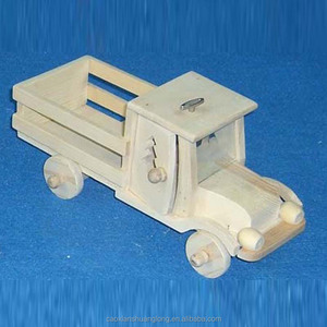 Camions et voitures en bois de jouet de sport, jouet en bois éducatif pour enfants - Product Image 4