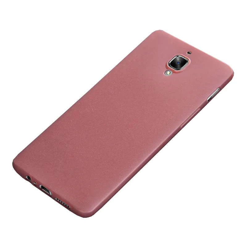 Ultra thin cell phone case solid color scrub tpu back cover protector case for one plus 3/3t/5/5t