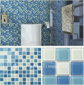 Durable et résistant à l'eau vibrant <span class=keywords><strong>bleu</strong></span> carreaux de mosaïque pour salle de <span class=keywords><strong>douche</strong></span> - Product Image 6