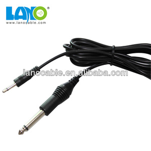 De alta calidad 6.35mm 3.5mm <span class=keywords><strong>a</strong></span> <span class=keywords><strong>rca</strong></span> <span class=keywords><strong>cable</strong></span> de audio - Product Image 1