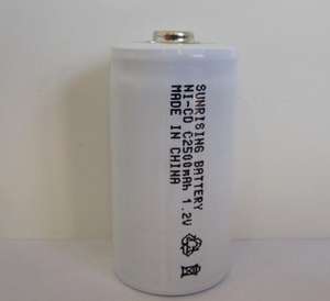 高出力ニカド充電池 サイズC 2500mAh 1.2V ニカド電池 - Product Image 3