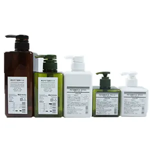 250ml 450ml PETG Kunststoff Bernstein quadratische Flüssigkeits pumpe Flaschen spender/Leere weiße Shampoo Body Wash Lotion Flaschen verpackung