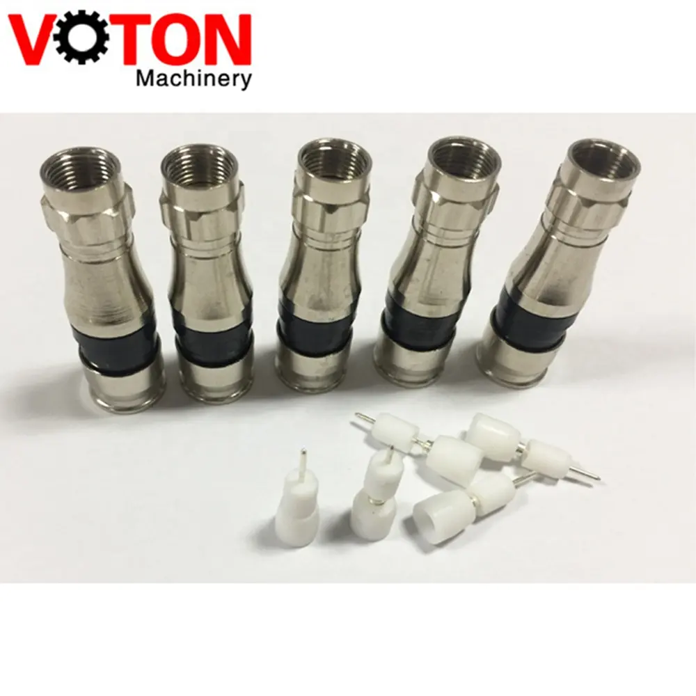 Fabricage Cctv Catv Mannelijke F Type Connector RG11 RG6 Compressie F Connector