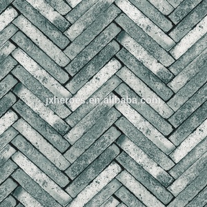 3D Vieux Mur Brique Empilés Motif Ondulé Papier Peint - Product Image 5