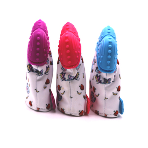 Bebé <span class=keywords><strong>de</strong></span> silicona Mitt dentición <span class=keywords><strong>manopla</strong></span> dentición guante sonido Teether - Product Image 1