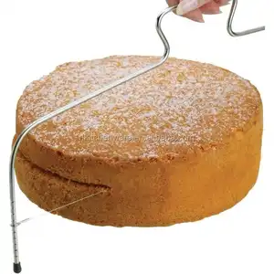 14 ''गर्म बिक्री स्टेनलेस स्टील समायोज्य केक कटर उपकरण