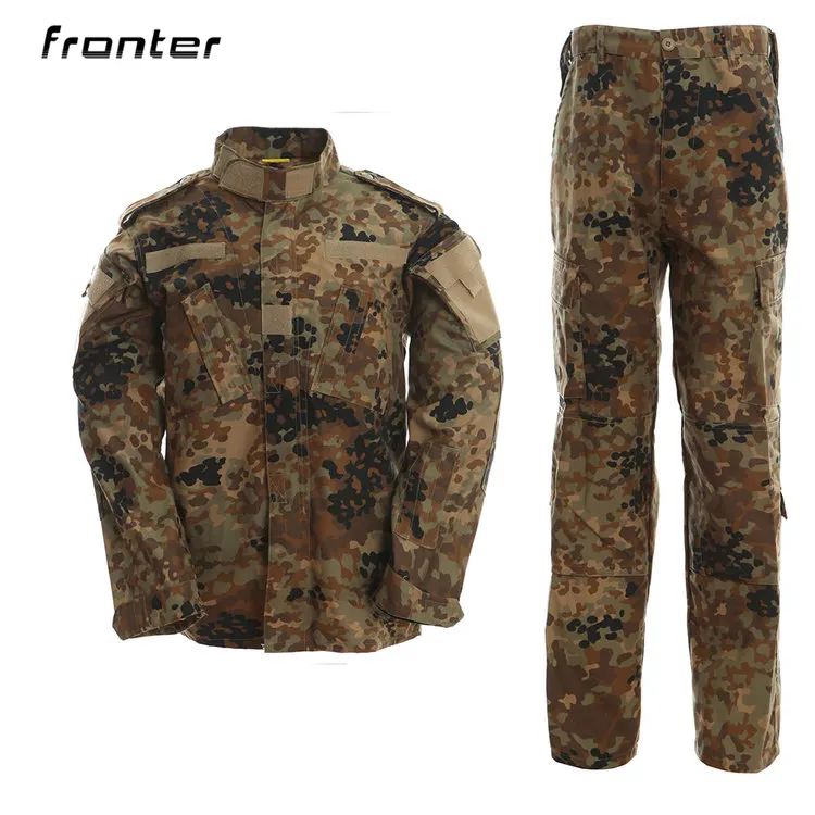 Mode Merk Nieuwe Duitse Woestijn Multi-Color Camo Kleding Pak Mannen Gevechtsuniformen