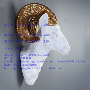 resina rhim <span class=keywords><strong>gacela</strong></span> pared cabeza de <span class=keywords><strong>animal</strong></span> placa, colgante de pared, decoración de la pared - Product Image 1