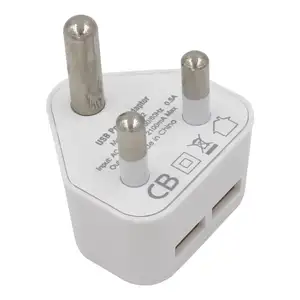 Nieuwe Mobiele Telefoon 5V 2A Auto Dual Usb Charger Power Adapter Voor Zuid-afrika