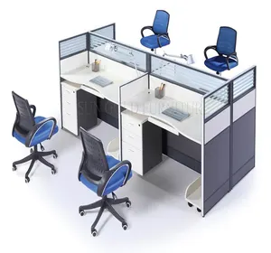 현대 사무실 워크 스테이션 분할, 4 명의 사람들 사무실 책상 (SZ-WSB398)