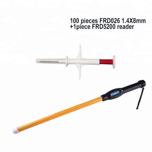 1,4*8mm RFID ICAR approved chip Transponder's's glass tubing injector with needle - Product Image 5