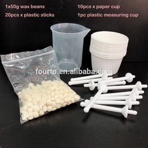 Perles de <span class=keywords><strong>cire</strong></span> dépilatoire pour l'<span class=keywords><strong>épilation</strong></span> du nez, <span class=keywords><strong>kit</strong></span> de <span class=keywords><strong>cire</strong></span> nasale avec des perles de <span class=keywords><strong>cire</strong></span> sans allergènes, des bâtonnets et un gobelet - Product Image 2
