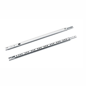 Furniture Cabinet Cheap 17mm Telescopic Light Duty Single Extension Two Section <strong>Mini</strong> Ball Bearing <strong>Drawer</strong> Rail Roller <strong>Slide</strong>