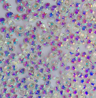2016 bling bling 1.0-1.5mm piccolo zircone sharp fondo di cristallo per la decorazione del chiodo