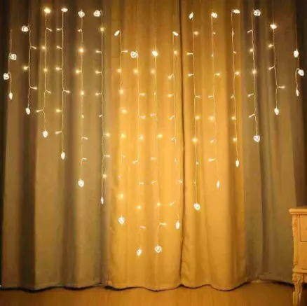 140LED 4*0.5M led Xmas lights holiday decoration window curtain heart/star/butterfly/cherry artificial flower crystal lights