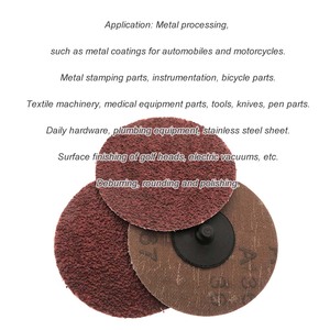 3 "75Mm Snel Veranderende Rolvergrendeling Rode Oppervlakteconditionering Schuurschijf - Product Image 4