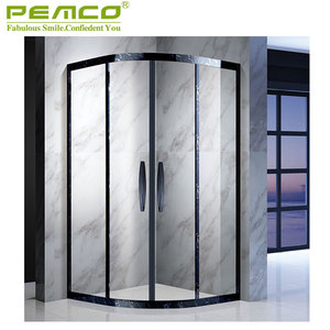 <span class=keywords><strong>Mampara</strong></span> de <span class=keywords><strong>Ducha</strong></span> Moderna <span class=keywords><strong>Corredera</strong></span> de Vidrio Templado 304 SUS, Económica, Sin Marco - Product Image 5