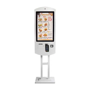 32 inç All In One Touch Self Servis Ödeme Siparişi Kiosk fast Food Restoran