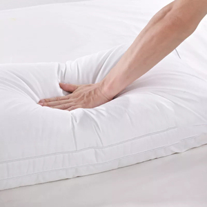 Cuscini del letto della raccolta dell'hotel della <span class=keywords><strong>piuma</strong></span> <span class=keywords><strong>d</strong></span>'<span class=keywords><strong>oca</strong></span> bianca su misura filo 100% del tessuto 400 del cotone per dormire - Product Image 6