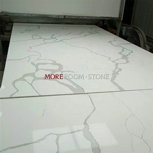 20 Mm Direkayasa Batu Putih Calacatta Kuarsa Slab