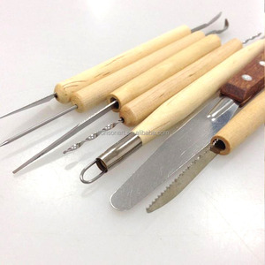 7 unids/<span class=keywords><strong>set</strong></span> de cerámica de arcilla de polímero de escultura mano cincel de carpintería fabricación de herramientas - Product Image 4
