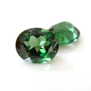 Allentato ovale cut gemston tormalina verde zaffiro sintetico Prezzo All'ingrosso Della Fabbrica per Rare Colori con Alta Durezza - Product Image 6