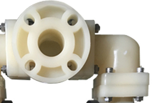 2 <span class=keywords><strong>inch</strong></span> hoge druk pneumatische dubbelmembraanpomp OEM DEFU AOK50PP voor gevaarlijke chemische overdracht, polypropyleen constructie - Product Image 6