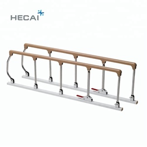 하이 퀄리티 접이식 병원 침대 액세서리 부품 스테인레스 스틸 알루미늄 합금 측면 붕괴 난간 - Product Image 3