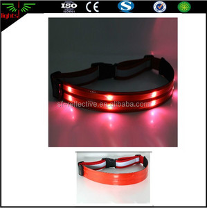 Ceinture de taille élastique rechargeable par usb, ruban lumineux réfléchissant, pour la course à pied, le cyclisme, le sport en plein air, sécurité, lampe clignotante - Product Image 6
