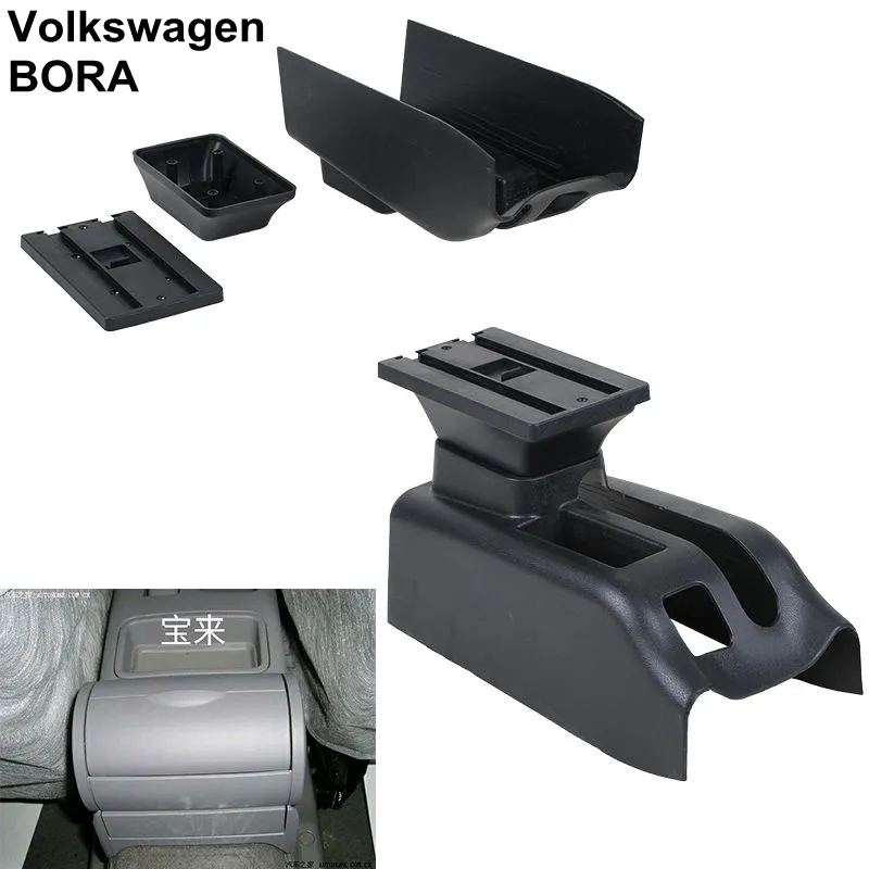 Voor Volkswagen VW BORA Nieuwe Lederen Auto Interieur accessoires Onderdelen Auto Center Console Armsteun Doos met USB