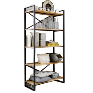 Home gold furniture modern rim shelves sheet metal cd wall journal art comic book photo frame display rack