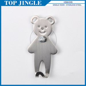 Crochet à ventouse unique en forme de fleur en fil métallique - Product Image 4