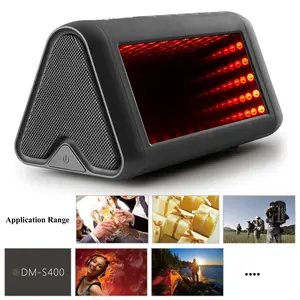 En gros Super Bass 5 Dynamique 3D LED Lumières Effets Portable Sans Fil Haut-parleurs Bluetooth avec Microphone