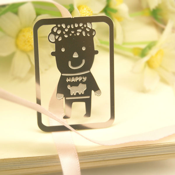 Personalized stationery gift small boy and gire style bookmark - Product Image 3
