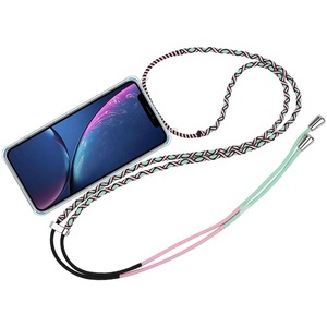 <span class=keywords><strong>สาย</strong></span>คล้องโทรศัพท์แบบถักเชือกหลากสีสำหรับ iPhone หรือ Samsung - Product Image 2