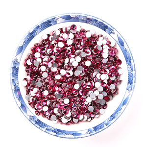 Rhinestones no calientes del arreglo para la decoración del vestido SS8 fucsia - Product Image 1